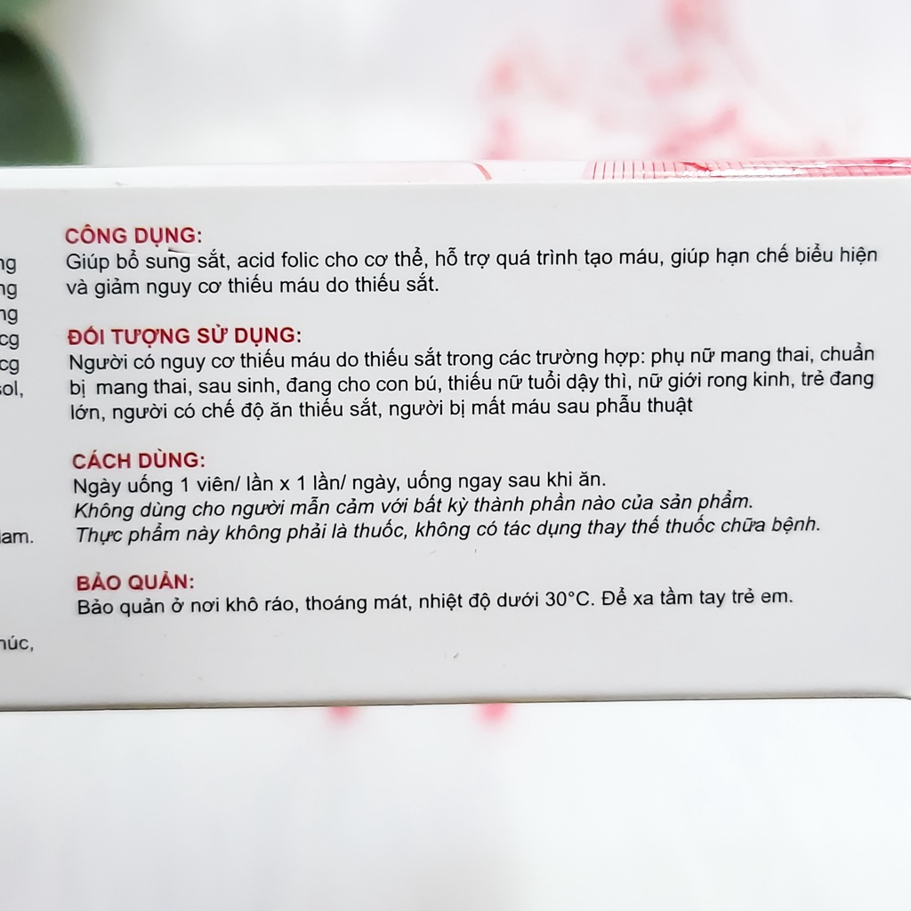 HinewHemo Bổ Sung Sắt, Acid Folic Cho Bà Bầu