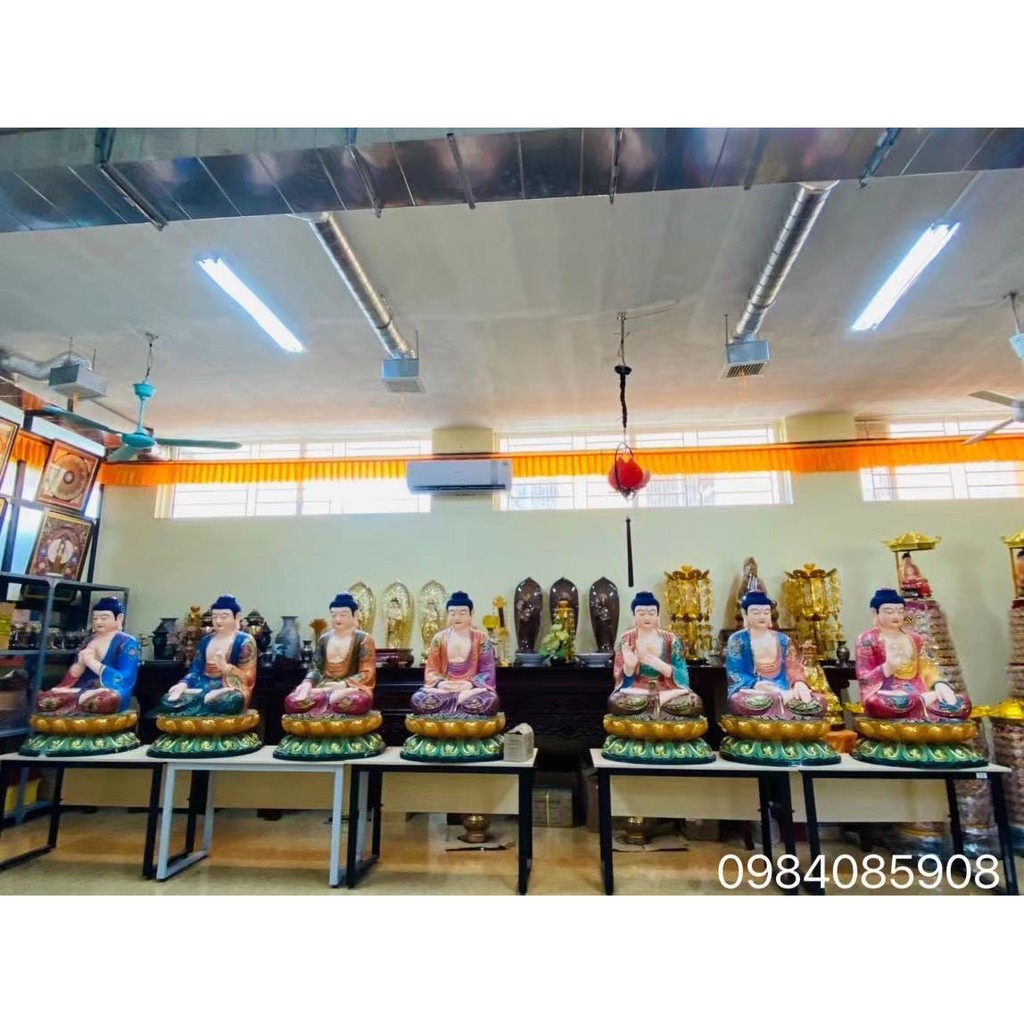 Bộ Thất Phật Dược Sư cao 1,1m