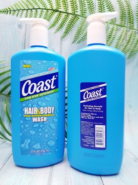 🌊Tắm gội toàn thân COAST Hair & Body Wash - Mỹ🌊