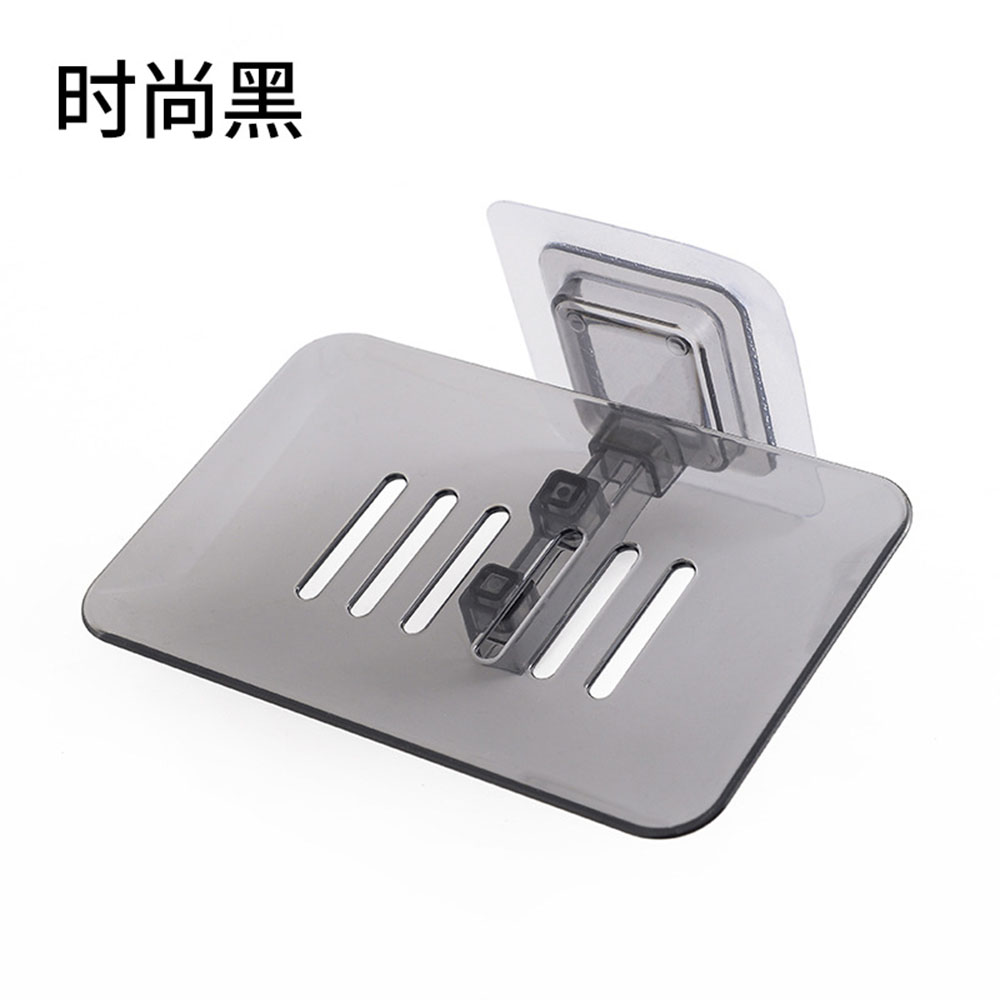 home multifunction seamless Wall-mounted drain soap box bathroom single-layer storage rack