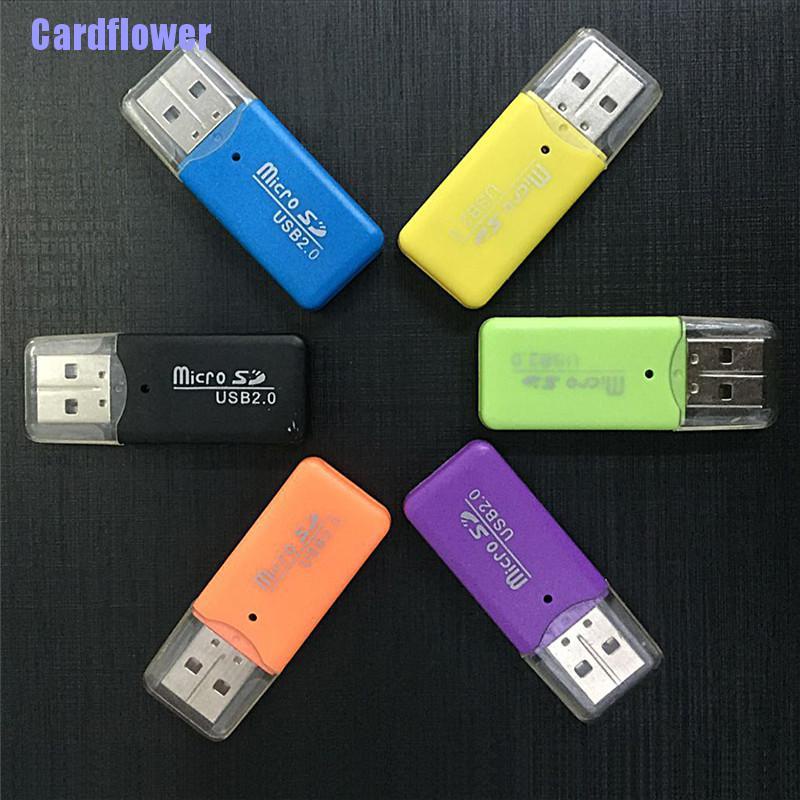 Cardflower  Hot Mini USB SD/MMC Memory Card Reader 480Mbps For Computer Laptop