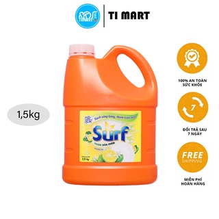 Nước rửa chén Surf hương tắc dịu nhẹ can 1.5kg