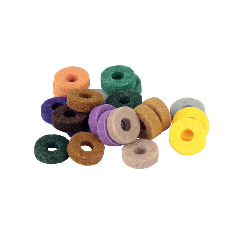 20 Pcs/bag Multicolor Drum Kit Cymbal Felt Pads Percussion Accessories Kit Pad Protection Effect