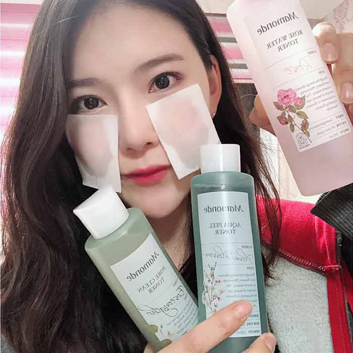 Toner diếp cá, hoa hồng, tẩy da chết Mamonde Toner các loại 250ml