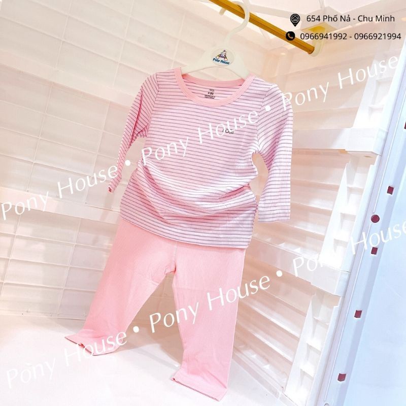 Bộ Quần Áo Dài Tay Nous Cài Vai Dài Chất Vải Petit Mềm Mại Cho Bé Từ 12-24m