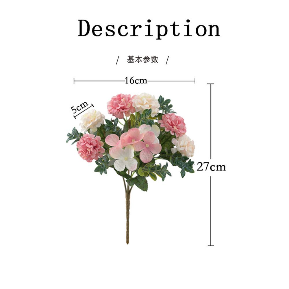 CONOPERY Bó hoa cẩm tú cầu giả bằng lụa dùng trang trí tiệc cưới DIY