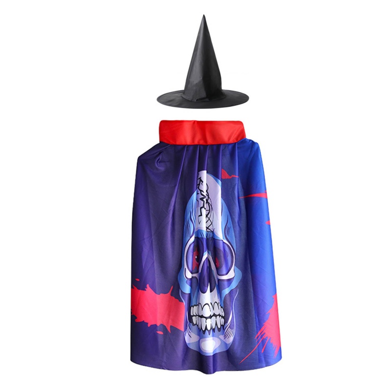 Áo Choàng Hóa Trang Ma Cà Rồng Kèm Nón Cho Tiệc Halloween