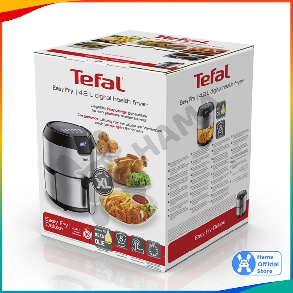 Nồi chiên không dầu Tefal EY401D15 𝗛𝗔𝗠𝗔 𝗦𝗧𝗢𝗥𝗘, Size XL 4.2L, Chính Hãng, Bảo hành 2 năm, mã DT_NB_002