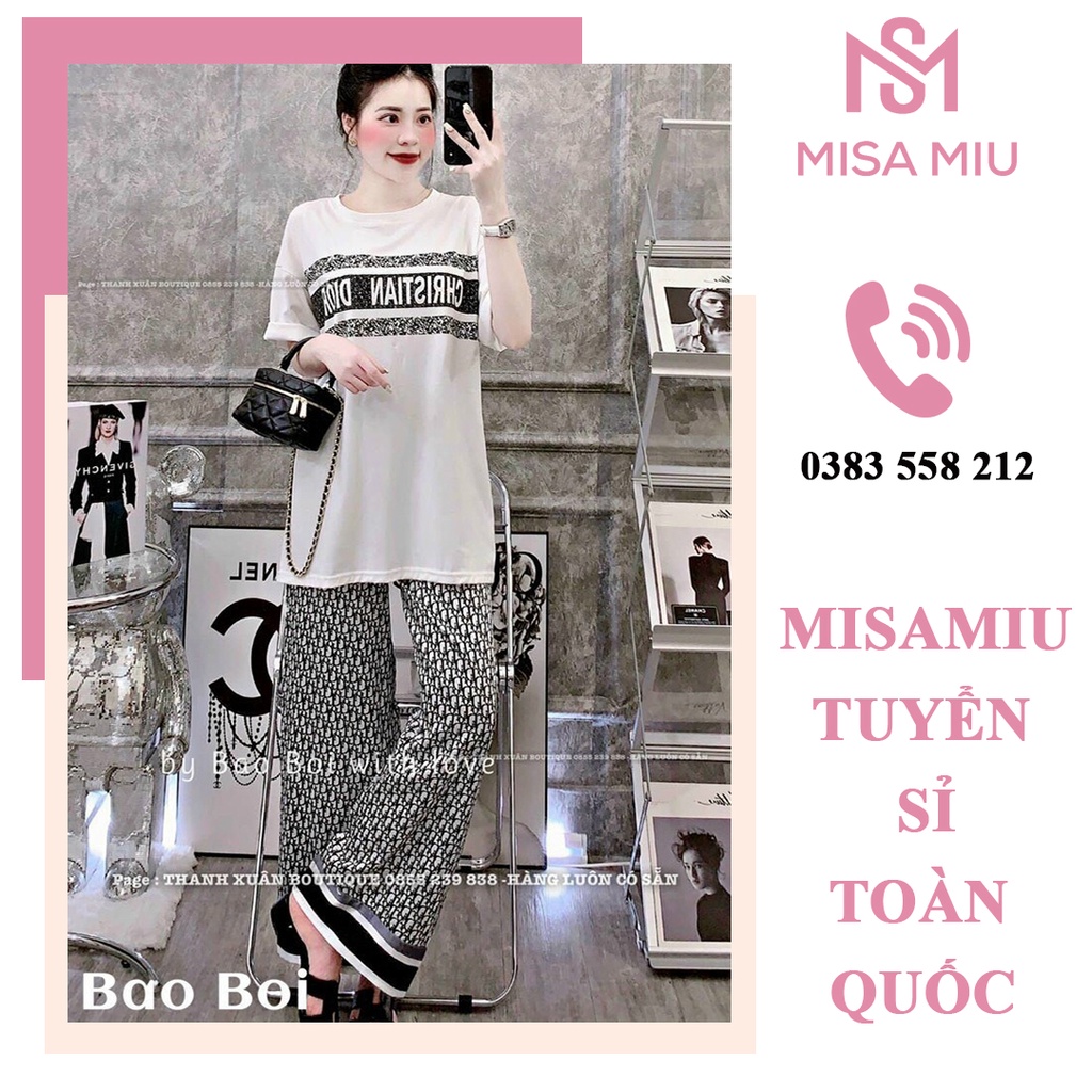 Set đồ nữ quần dài Di.or sang chảnh đi chơi cá tính mùa hè chất lụa cao cấp, MisaMiu