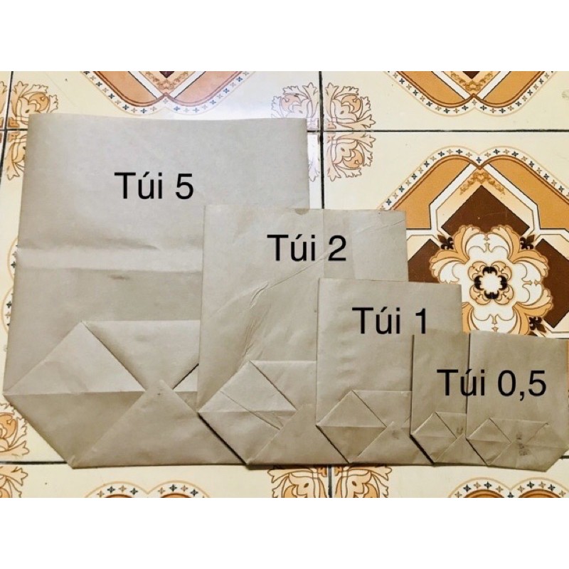 Set 500 túi 2 túi xi măng đựng hàng