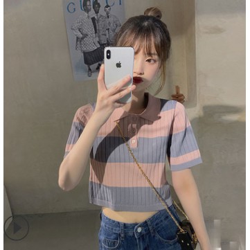 Áo polo Ngắn Tay Kẻ Sọc 8852 #