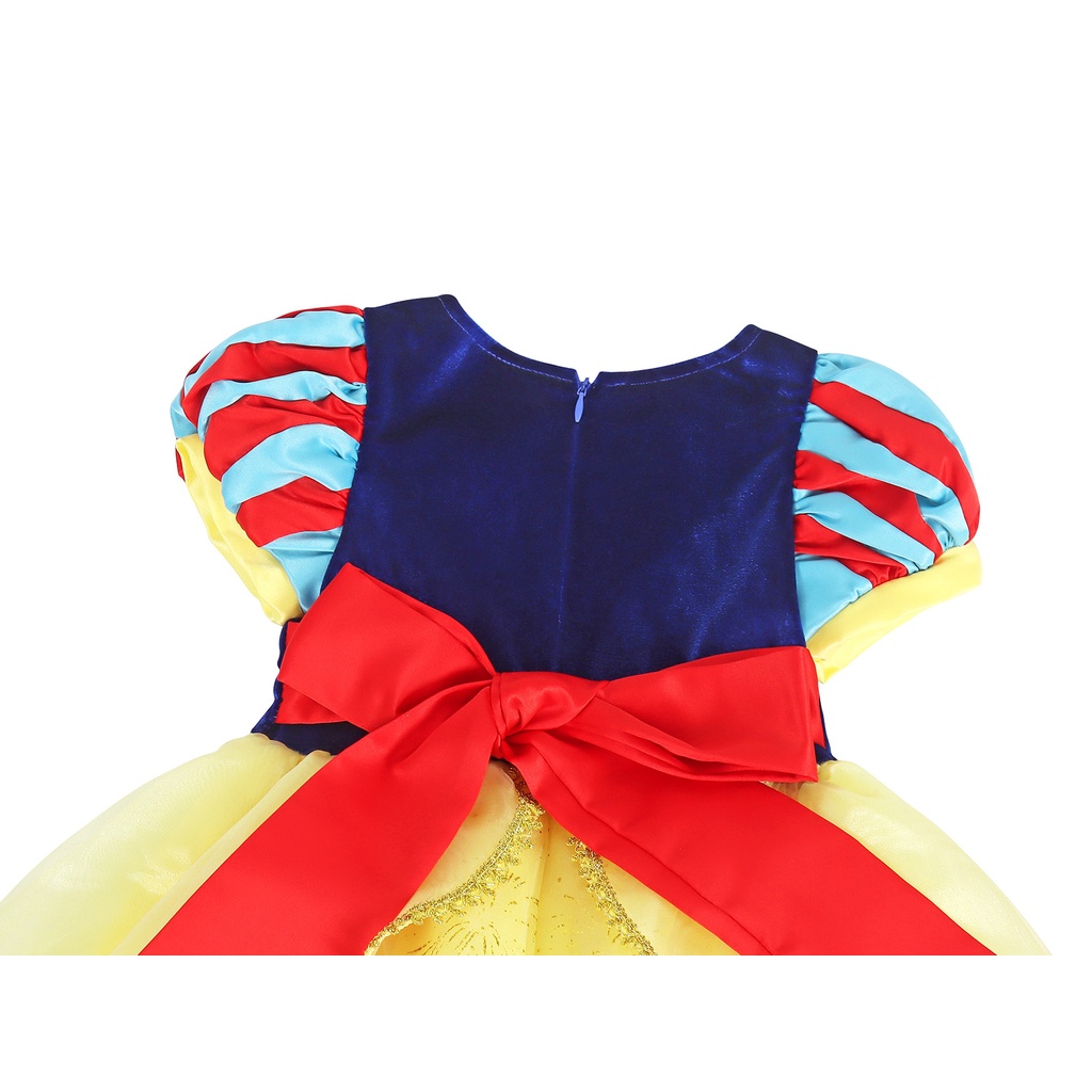 Set đầm với các phụ kiện hóa trang thành công chúa bạch tuyết cho bé cho đêm halloween