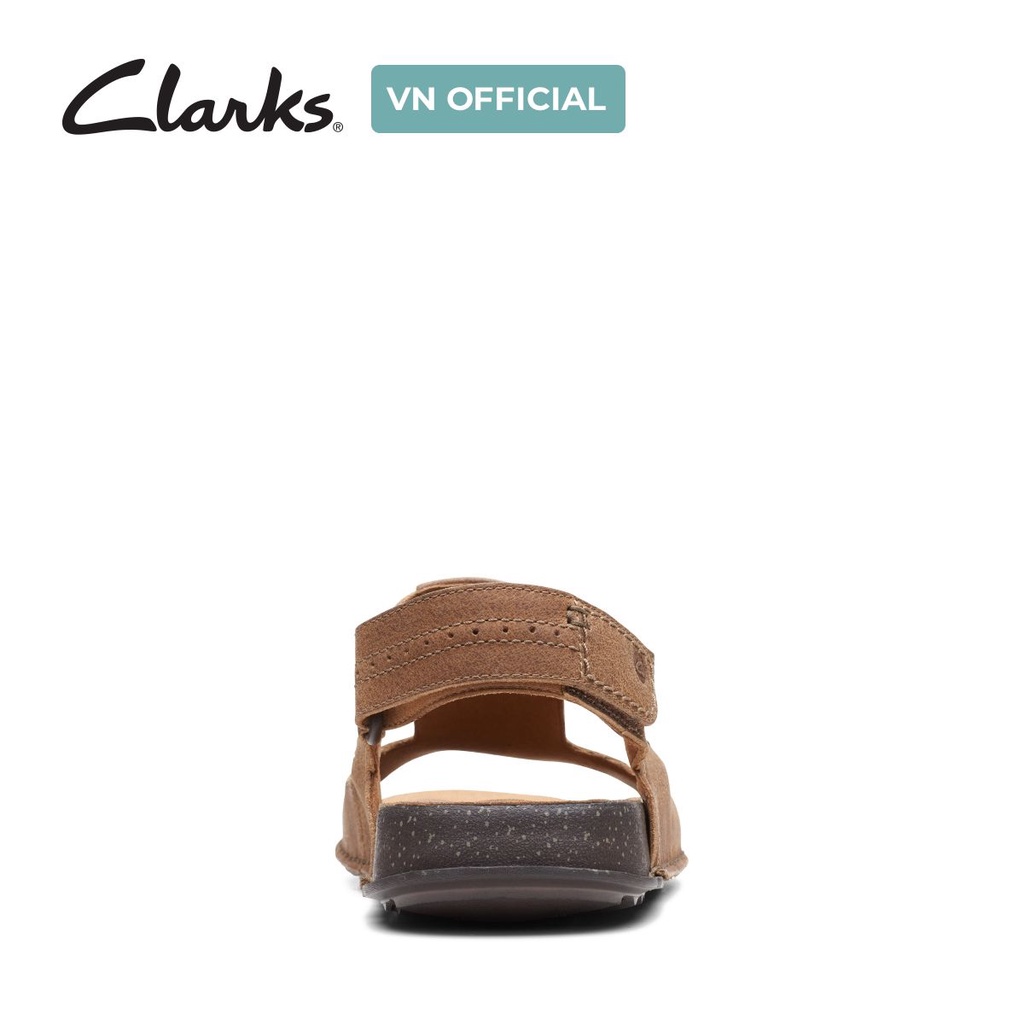 Dép Sandals Da Nam CLARKS Crestview Bay màu nâu