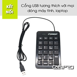 Bàn Phím Số Rời Forev Cổng Usb 2.0
