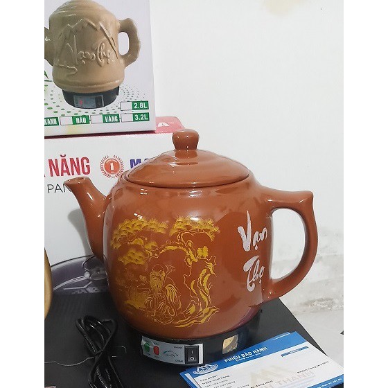 ẤM SẮC THUỐC VẠN THỌ 3.2L-CÓ CHUÔNG BÁO-VÀNG MẪU MỚI | Shopee Việt Nam