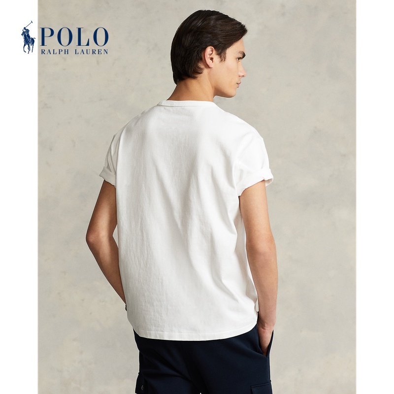 Áo Thun Nam Polo Ralph Lauren Màu Trơn Logo Ngựa