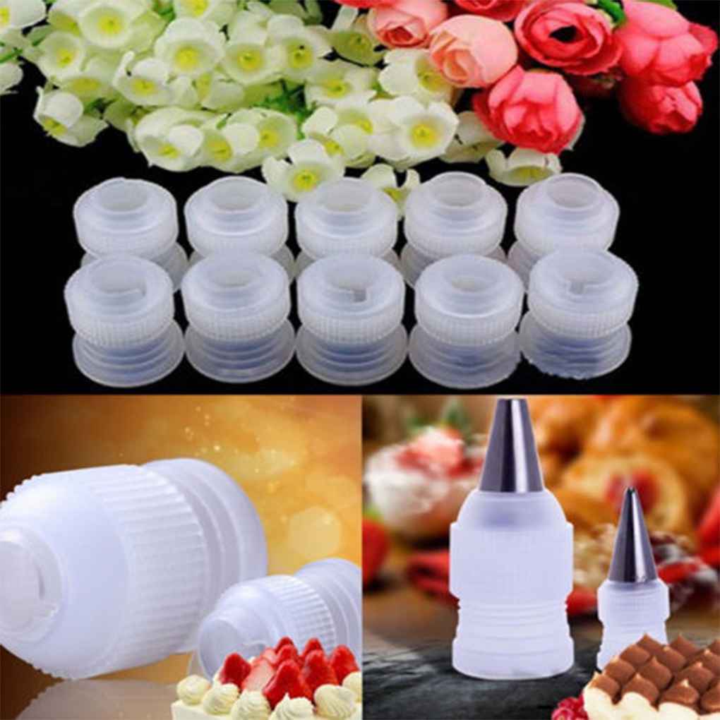 Set 10 Đầu Nối Đuôi Bắt Kem Trang Trí Bánh Tiện Lợi