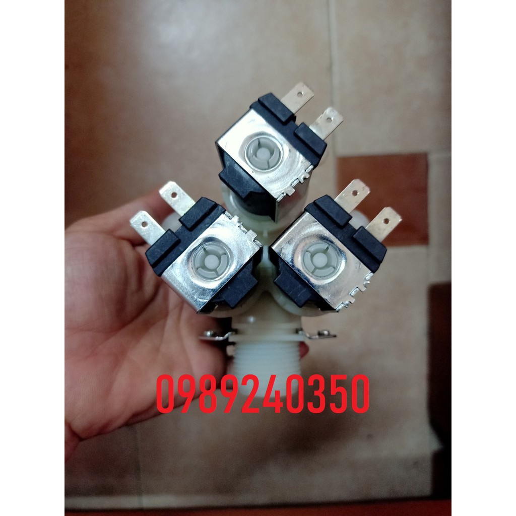 Van cấp nước 3 máy giặt Samsung, LG cửa trước, lồng ngang chính hãng