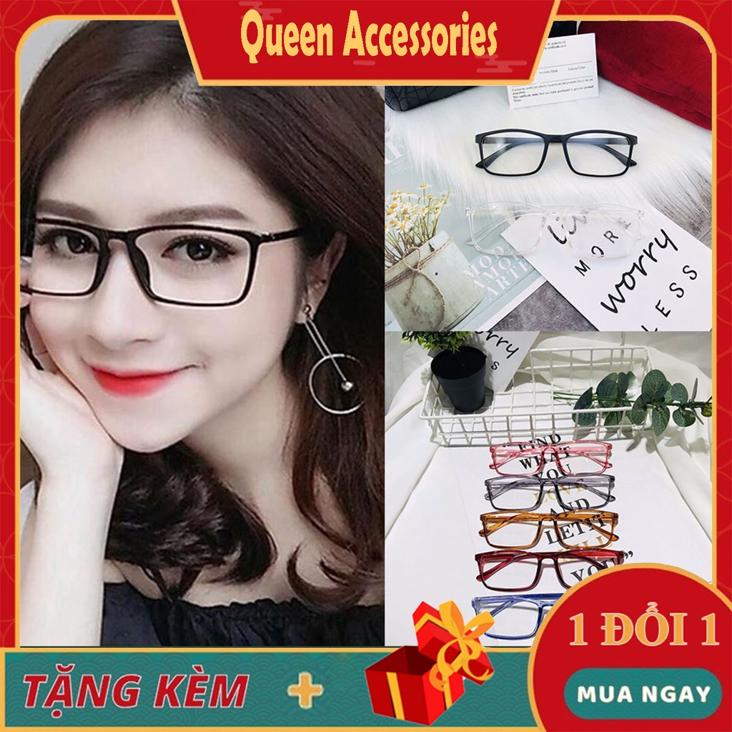 Kính Gọng Cận From Vuông Dẻo Phong Cách Hàn Quốc