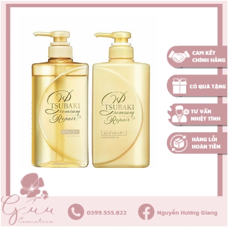 Gội xả Tsubaki vàng Nhật Bản