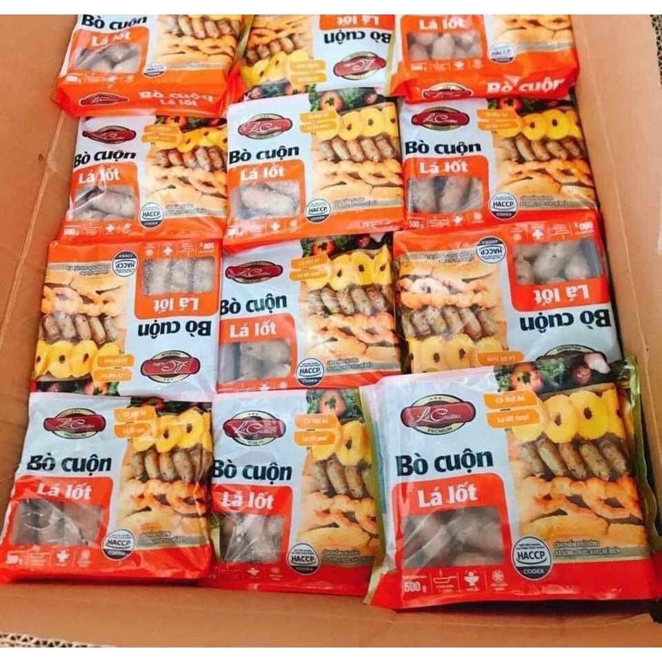 [HCM - HỎA TỐC] BÒ CUỘN LÁ LỐT 500G MÓN NGON SIÊU TỐC - NUONGFOOD | BigBuy360 - bigbuy360.vn