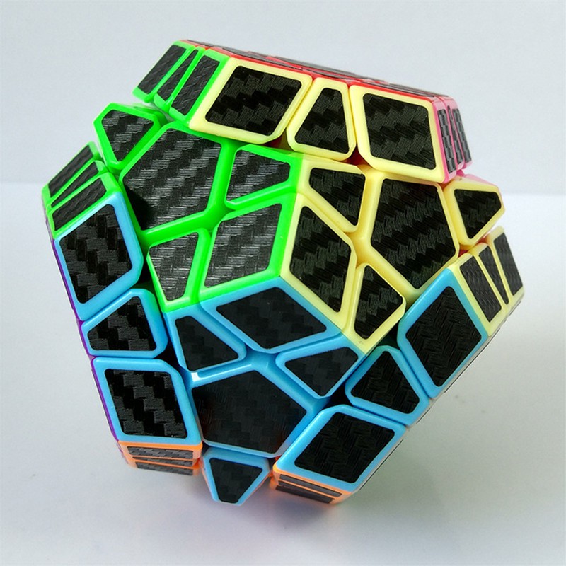 Đồ Chơi Rubik Zcube Carbon Megaminx 12 Mặt - Rubik Sợi Carbon Cao Cấp, Chuẩn Quốc Tế