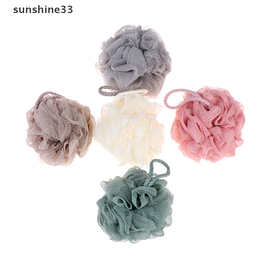 [Hàng mới về] Bông tắm bằng xơ mướp mềm mại hình bông hoa tiện dụng