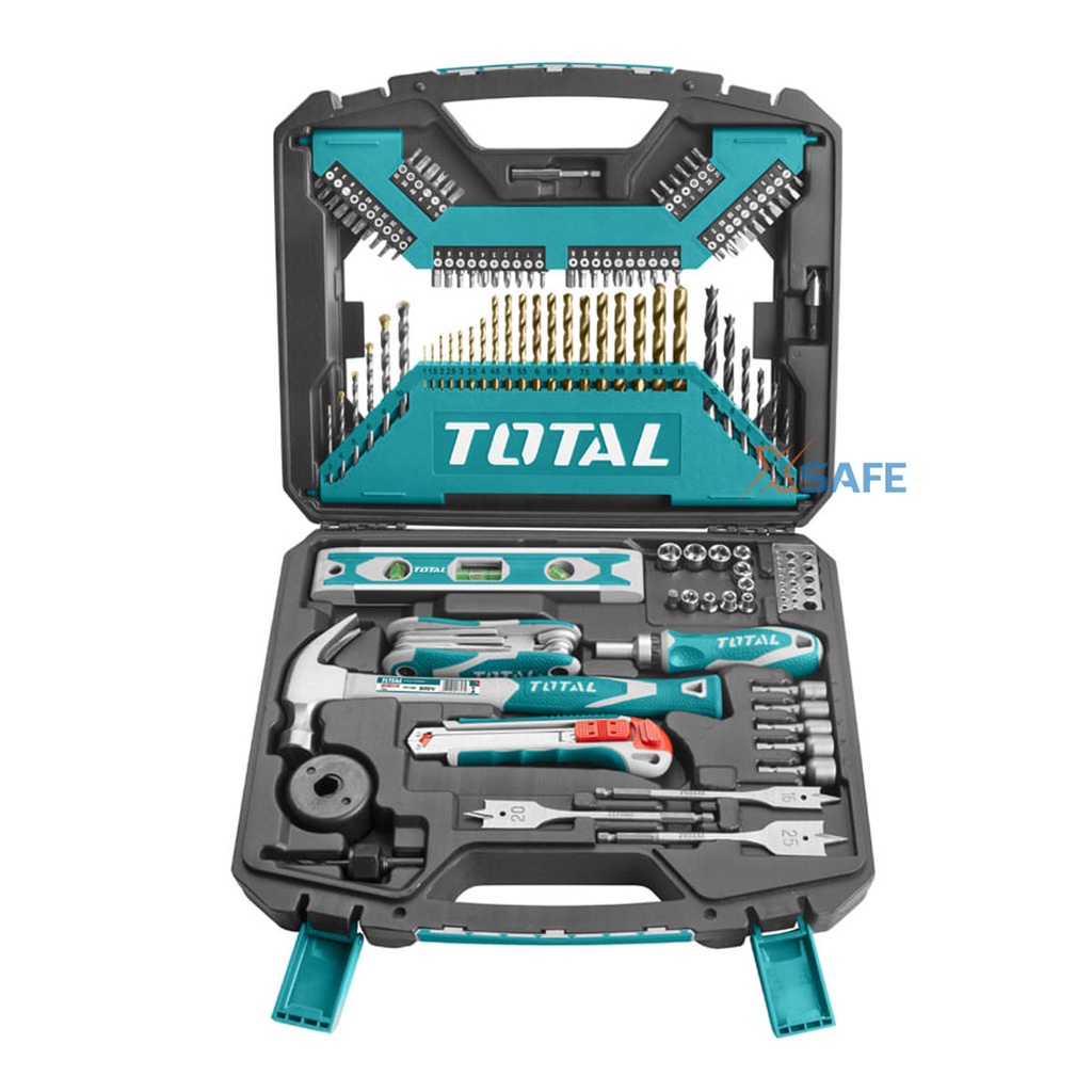Bộ đồ nghề 120 chi tiết TOTAL THKTAC01120 hợp kim cứng cáp, phủ lớp chống gỉ sét, bền chịu nhiệt - chính hãng