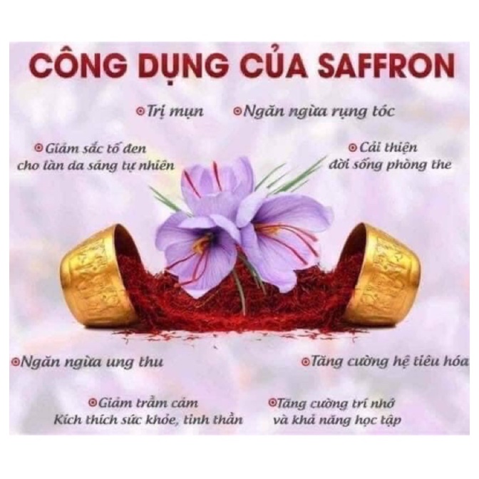 Nhuỵ hoa nghệ tây Saffron Mr. Brown Đức gói 1g, tốt cho sức khoẻ, đẹp da - Shop Viloet