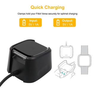 Charging Cradle Dock USB Data Cable Base Desktop Charger For Fitbit Versa Watch ELEN