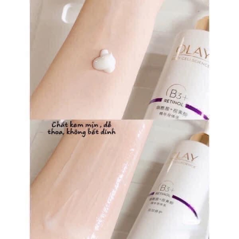 Kem dưỡng body trắng da, chống lão hoá Olay Retinol B3 250ml