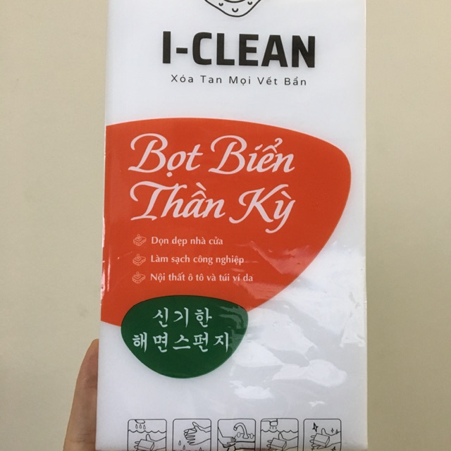 Bọt Biển Lau Dọn Nội Thất Ô Tô Túi 20 Miếng 10x6x3cm