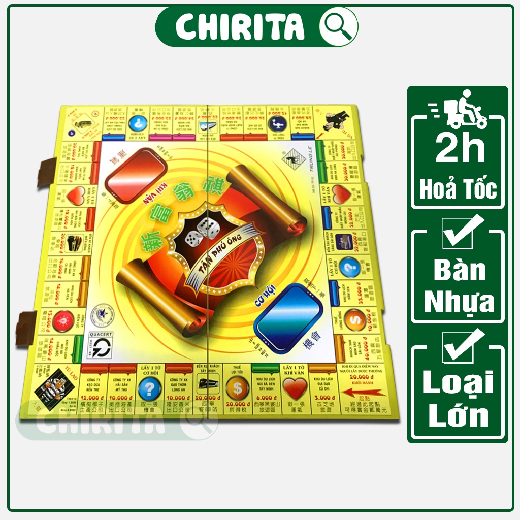 Cờ Tỷ Phú Việt Nam Bàn Nhựa Đủ Mẫu Khách Chon - Bộ Cờ Tỉ Phú Monopoly Cao Cấp, Boardgame Đồ Chơi Trẻ Em CHIRITA