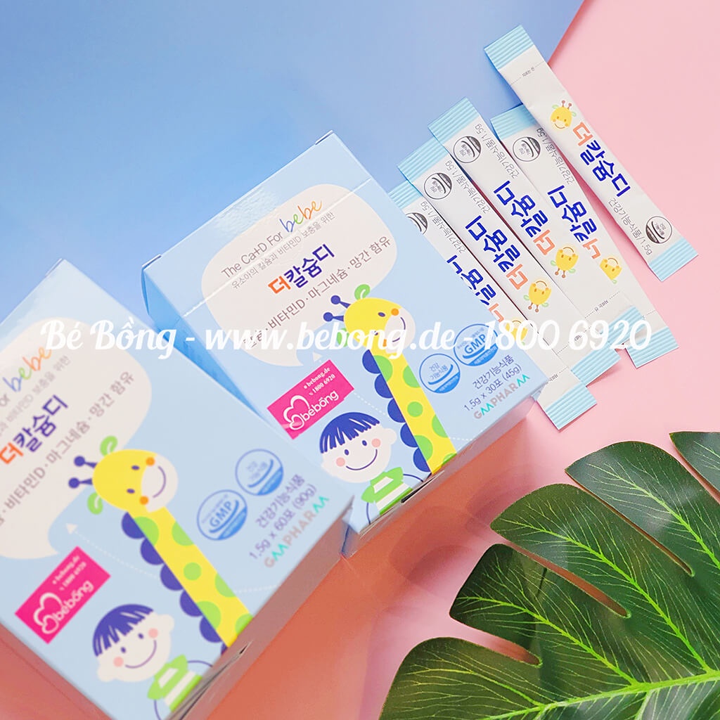 Bột tăng cao hươu cao cổ Ca+D for Bebe Hàn Quốc 90g