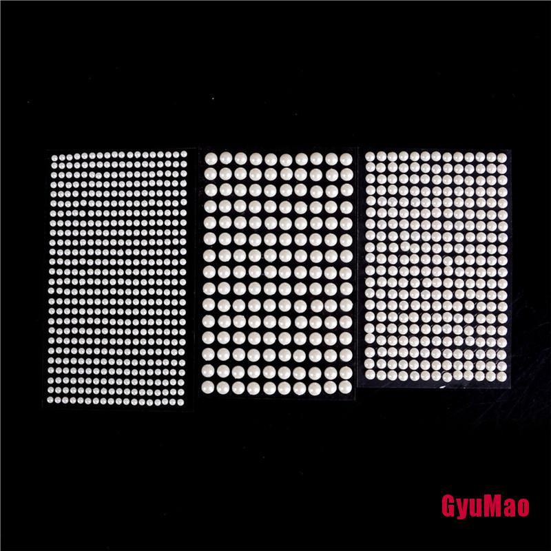 Miếng Dán Trang Trí Hình Ngọc Trai Giả Màu Trắng Bằng Acrylic DIY Cho Trẻ Em