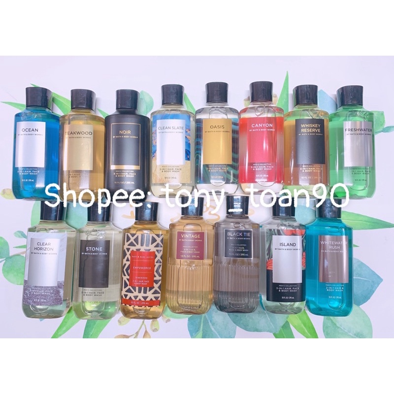 Sữa Tắm & Gội 2in1 Nam Bath And Body Works For Men - 295ml & 88ml