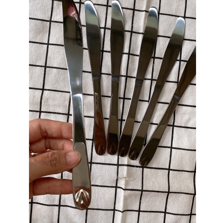 Dao Ăn Bít Tết, Ăn Đồ Tây, Inox 304 Cán Giọt Lệ Hàng Loại 1 KT: 21x2cm