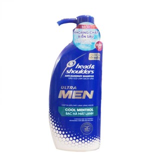Dầu gội sạch gàu mát lạnh Head&Shoulder Ultra Men Cool Menthol 550ml