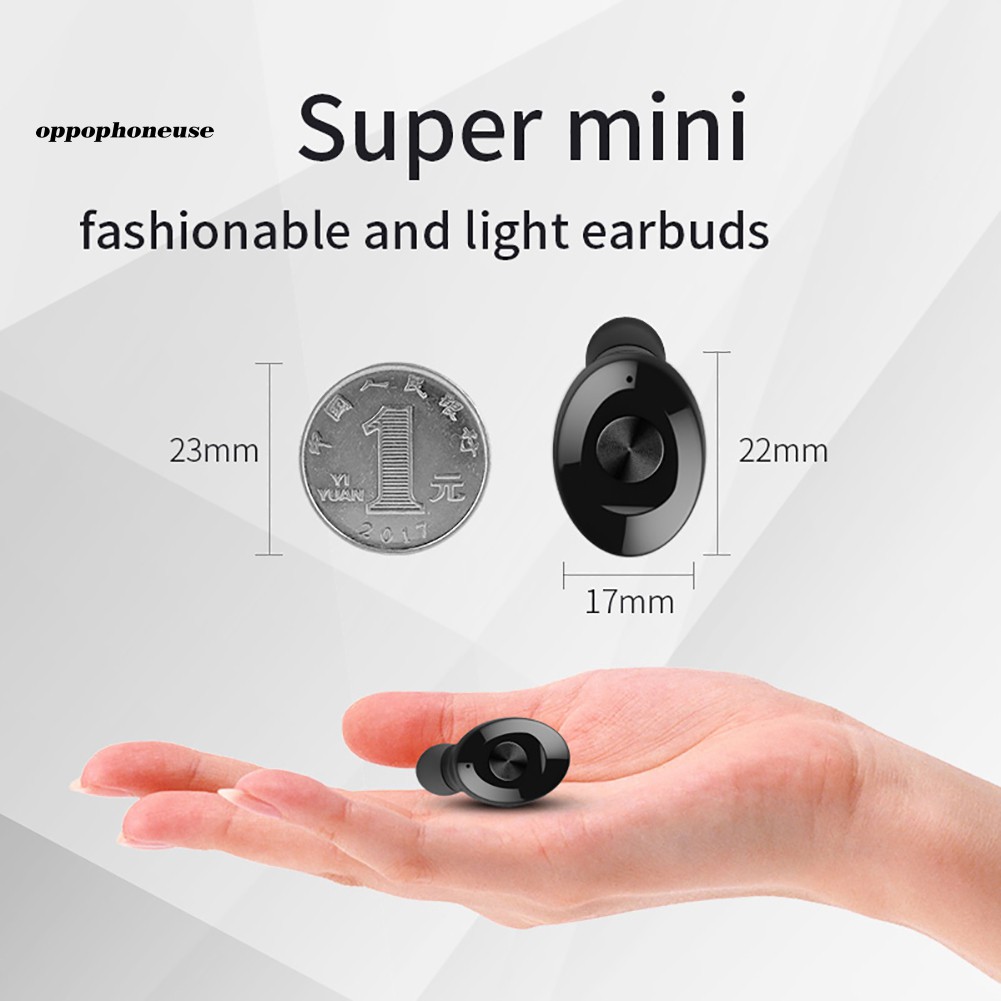 Tai Nghe Bluetooth 3d V5.0 Kiểu Dáng Thể Thao Chống Thấm Nước Kèm Hộp Sạc