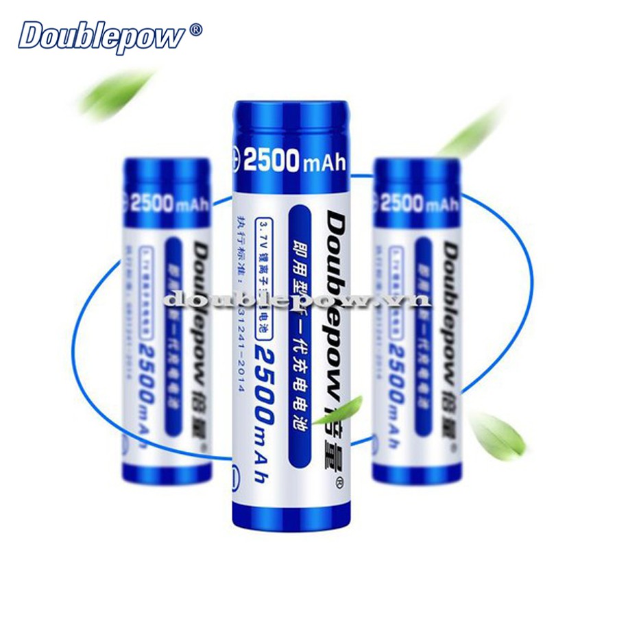 Cell pin sạc 18650 Doublepow 2500mAh