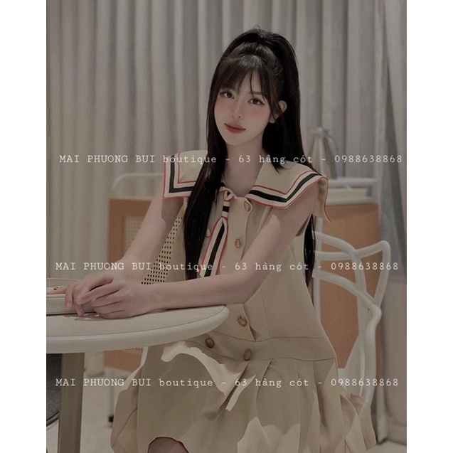 Váy Thô Viền Đuôi Cá 2 Màu Siêu Xinh