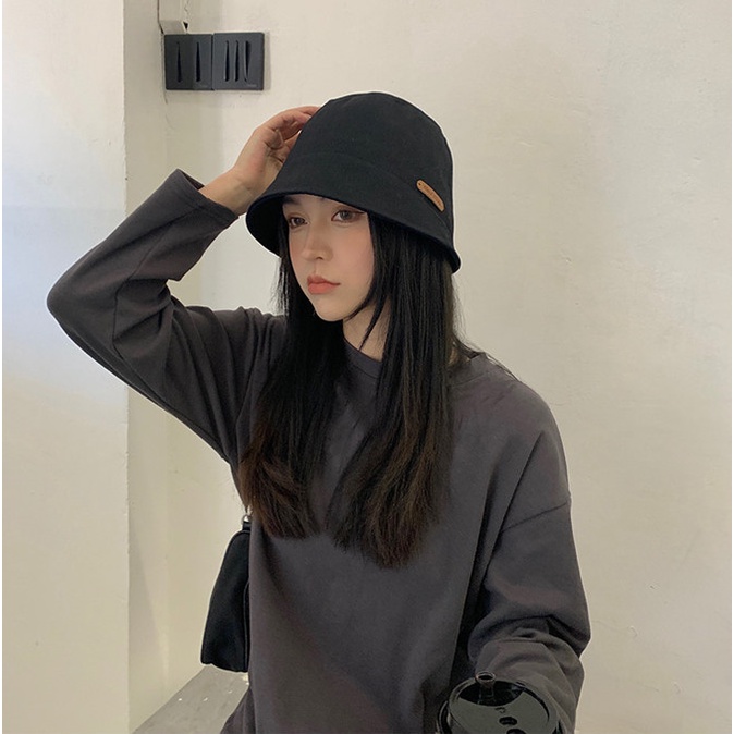 Mũ Bucket nữ Hàn Quốc xinh HANDMADE chống nắng màu trơn basic thời trang mùa hè phong cách đi chơi đẹp rẻ