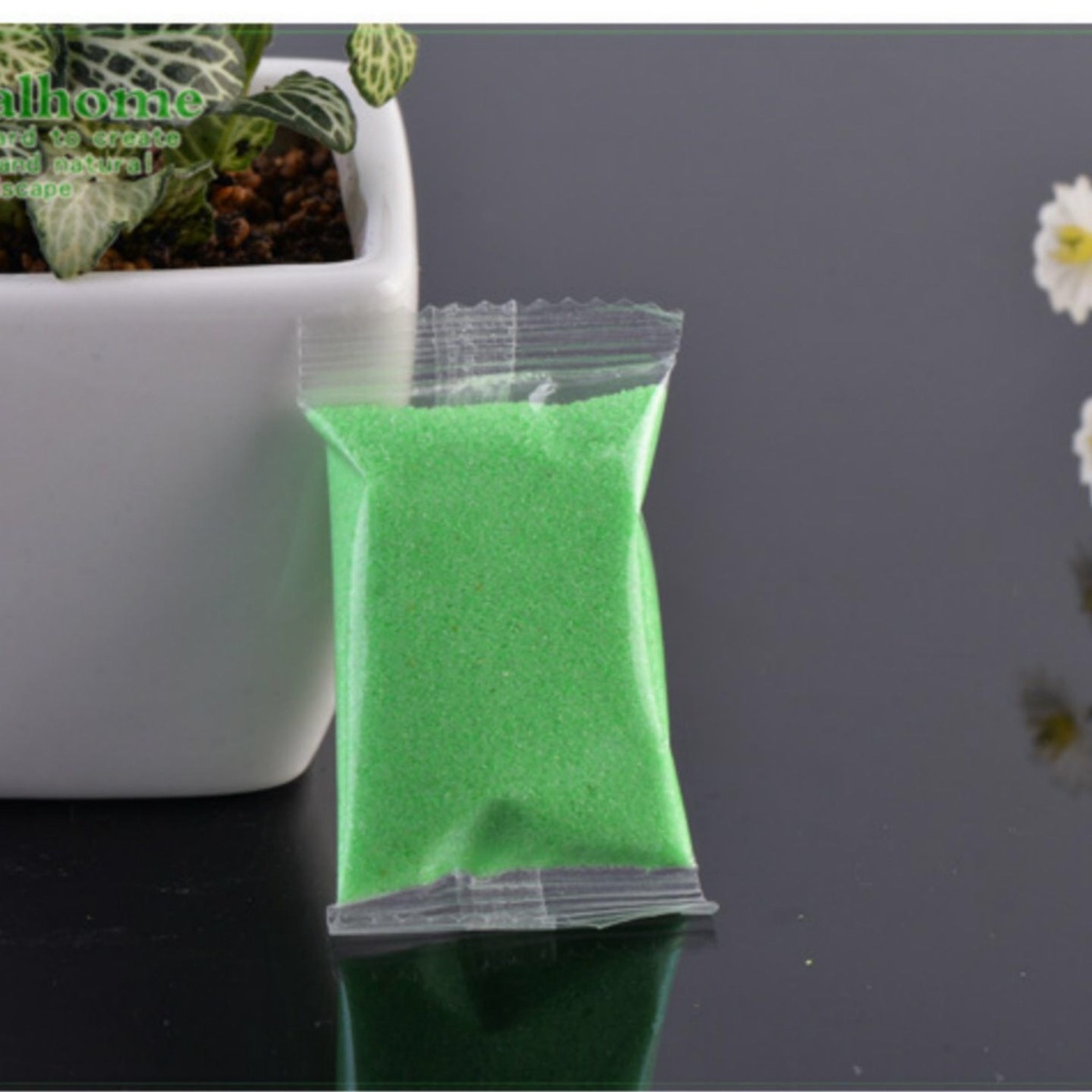 Phụ Kiện Tiểu Cảnh Cát Màu Sắc Trang Trí Chậu Cây, trải mặt chậu