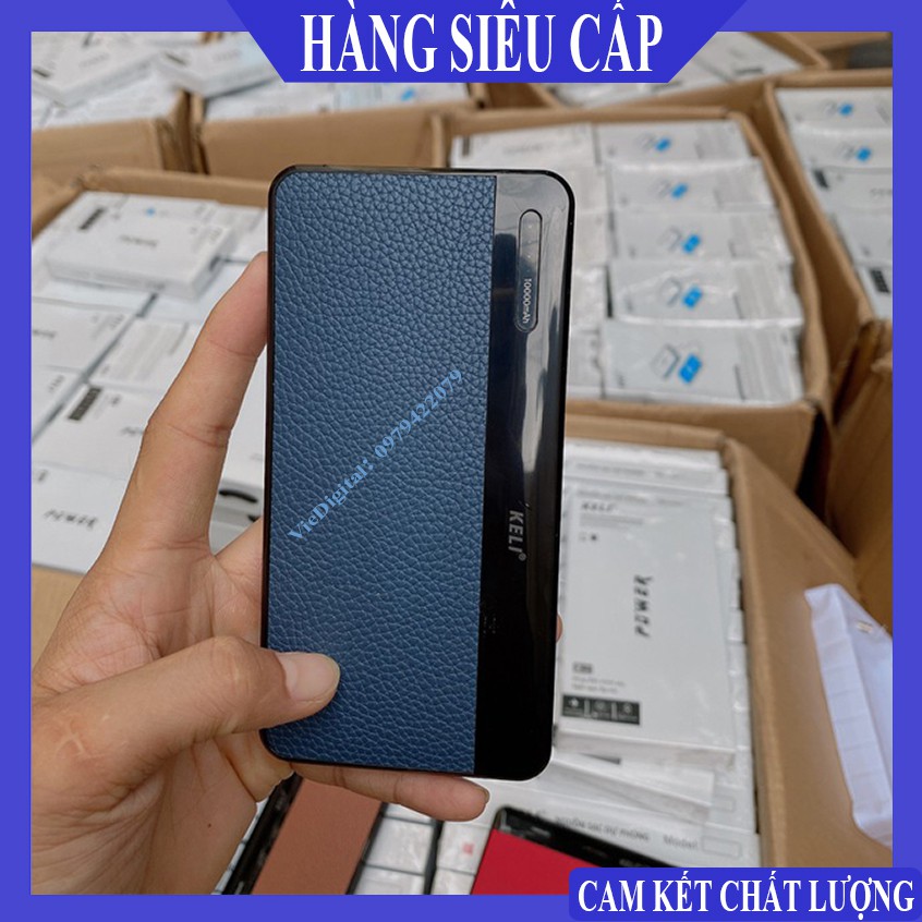 [Sạc Keli] Sạc Dự Phòng, Pin Sạc Dự Phòng Keli Dung Lượng Chuẩn 10000mAh, Sạc Nhanh, Thiết Kế Đẹp, Sang Trọng