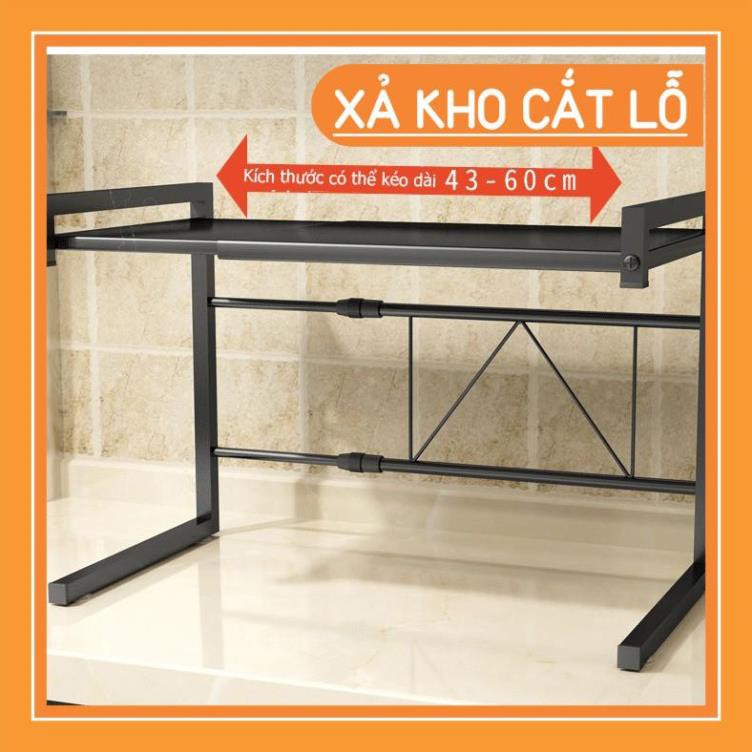 Giá đỡ, kệ lò vi sóng bằng inox đa năng + tặng kèm móc treo KHALIK (đủ 2 màu lựa chọn)