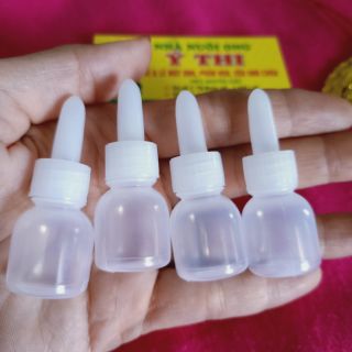 Combo 10 vỏ lọ nhỏ mắt 5ml có đầu nhỏ giọt chai chiết hương, chiết mỹ phẩm