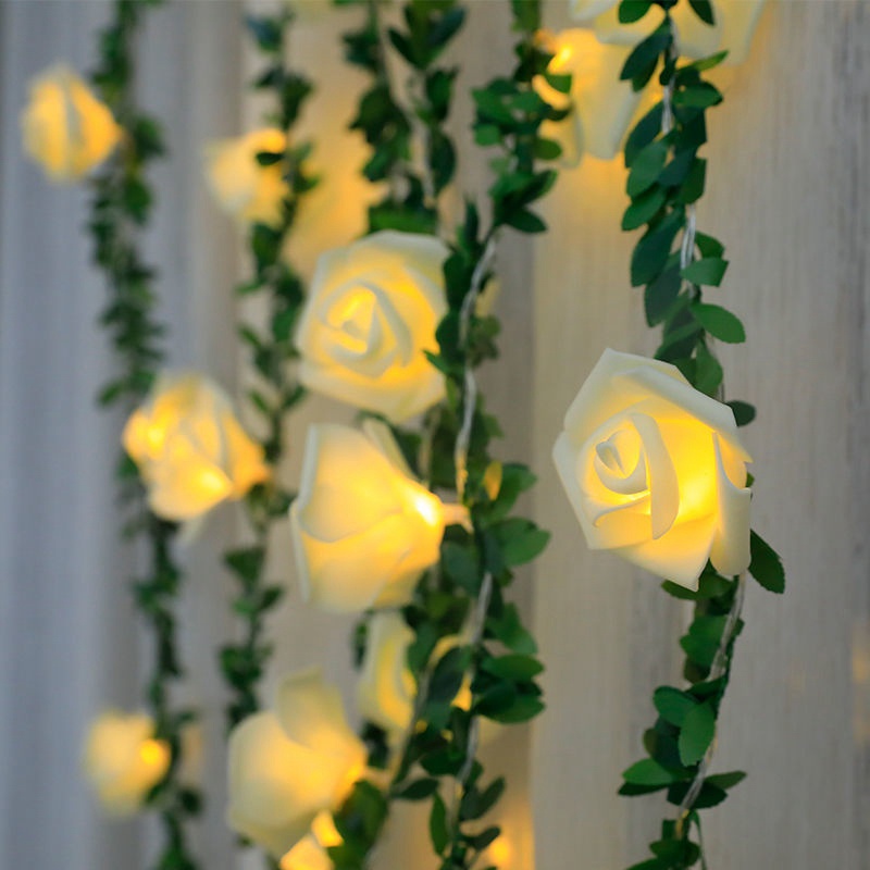 Dây đèn LED dạng hoa hồng leo dài 1.5m / 3m