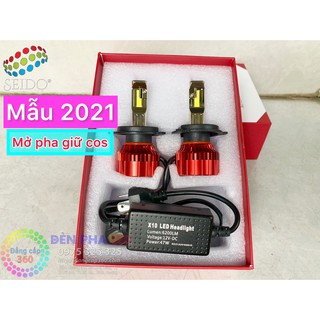 [Mẫu 2021 47W] 2 bóng -Đèn pha led X10 bản nâng cấp, sáng mạnh như Z10 W12-đường cắt chuẩn hơn XHP70 L5 kenzo v8s xlight