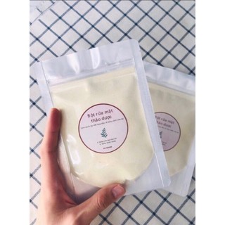 Bột rửa mặt thảo dược,kiềm dầu 50gram Handmade
