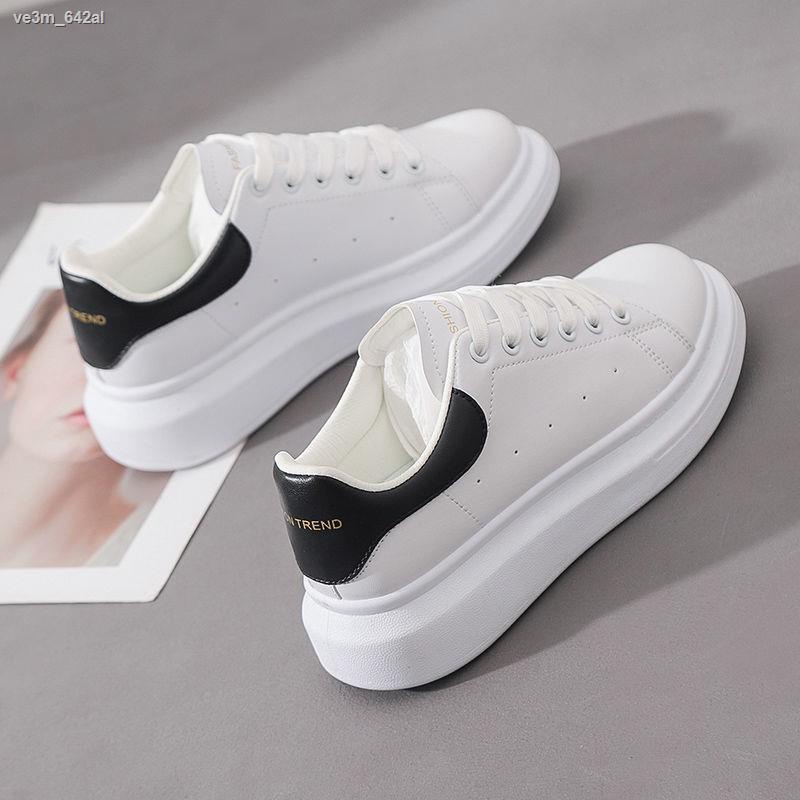 McQueen nhỏ màu trắng giày nữ phiên bản cao mùa xuân và mùa hè phong cách mới giày lưới đế dày học sinh bình thường Phiê